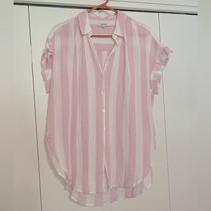 Madewell button up short sleeve top